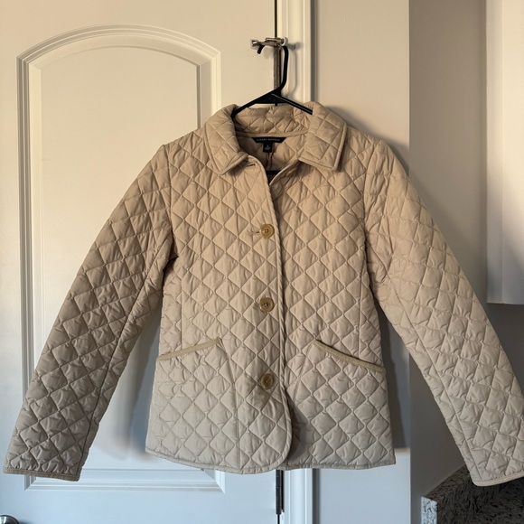 Banana Republic Tan Puffer Jacket with Quilted Design - Picture 4 of 9